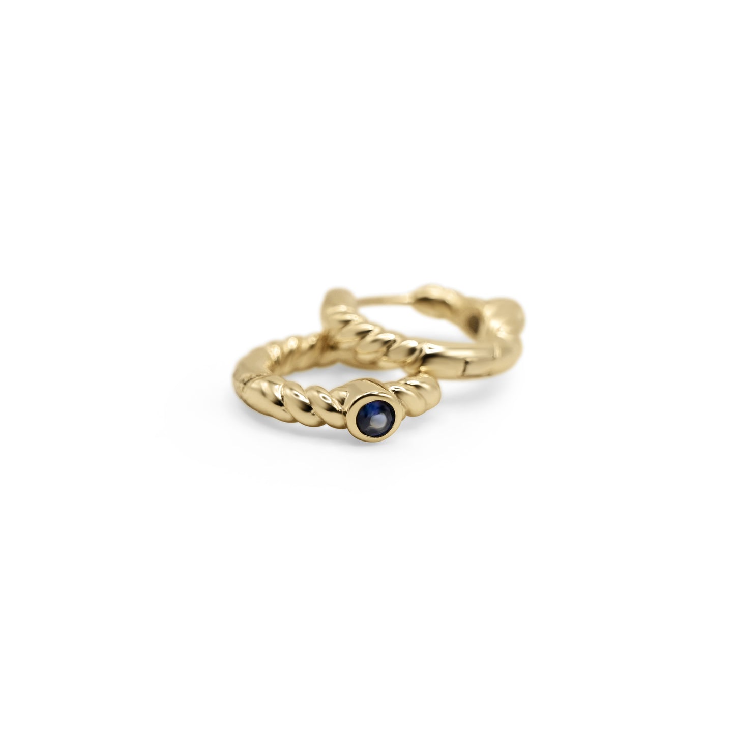 Sapphire Huggies Earrings