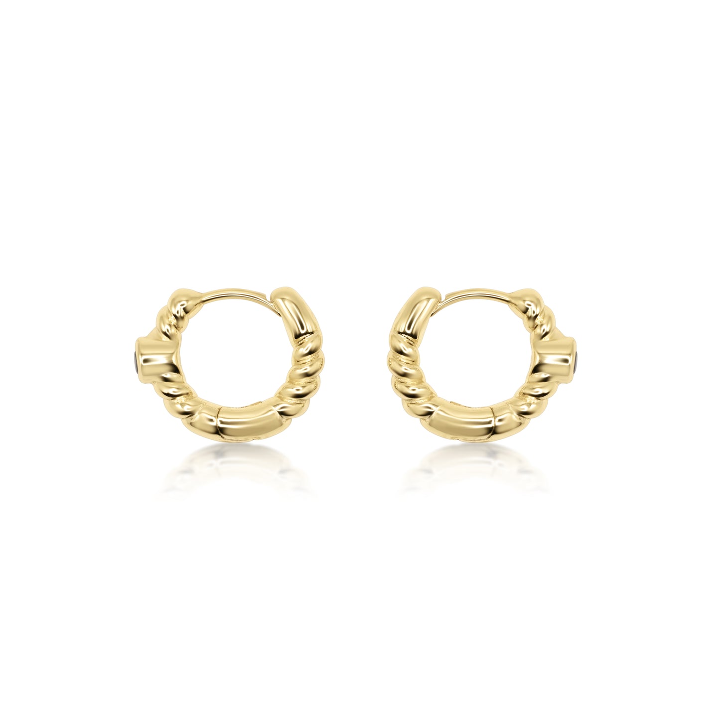 Sapphire Huggies Earrings